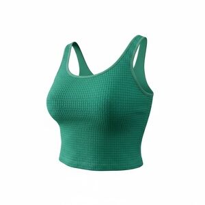 Green Textured Women's Top